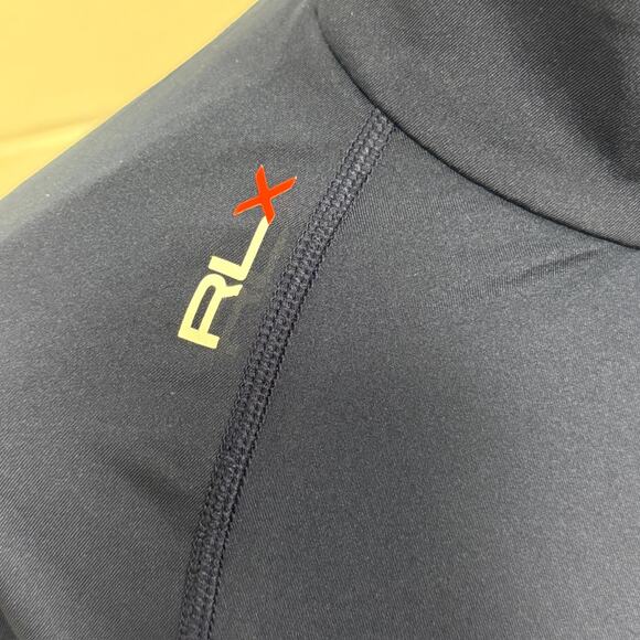 RLX Ralph Lauren U.S. Ryder Cup 2020 Striped Golf 1/4 Zip Shirt Pullover Size M - Picture 5 of 9